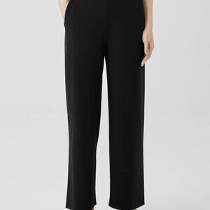 EILEEN FISHER Black Jersey Knit Dress Pants (Women)